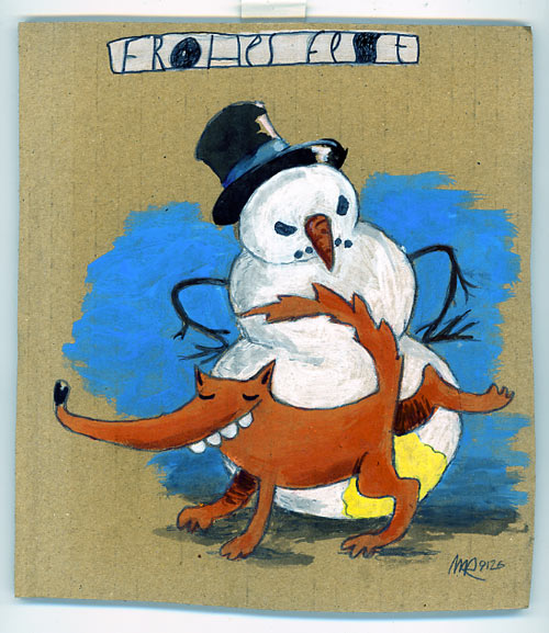 fuchs an schnee