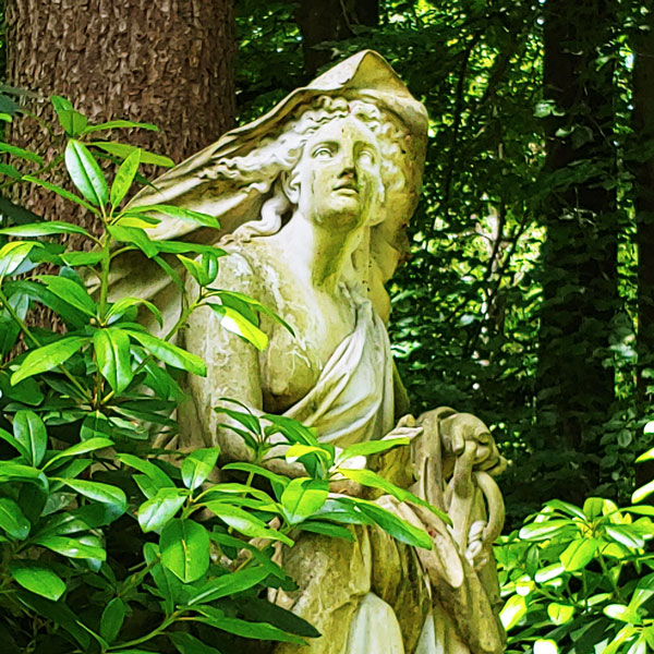 Friedhof Hamburg Ohlsdorf, Skulpturenzeichnen, Skizzensafari